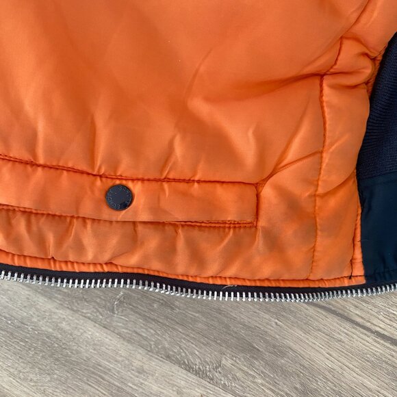 Schott NYC MA-1 Bomber Jacket – Classic Flight Jacket, Navy Blue (Men's M) - Picture 9 of 10